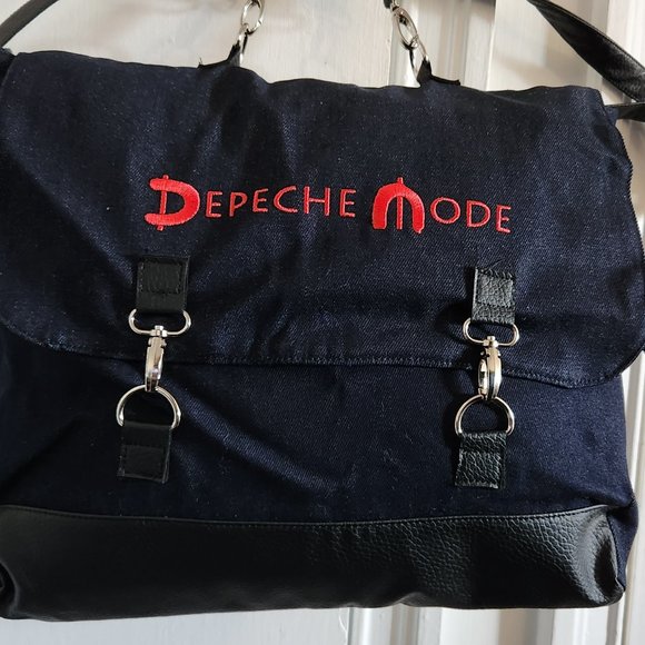 Depeche Mode Global Spirit Tour Embroidered Denim Carry All Bag Tote - Picture 3 of 9